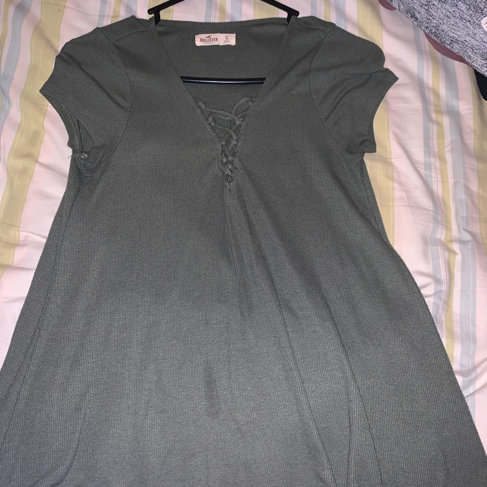 Flowy olive green top